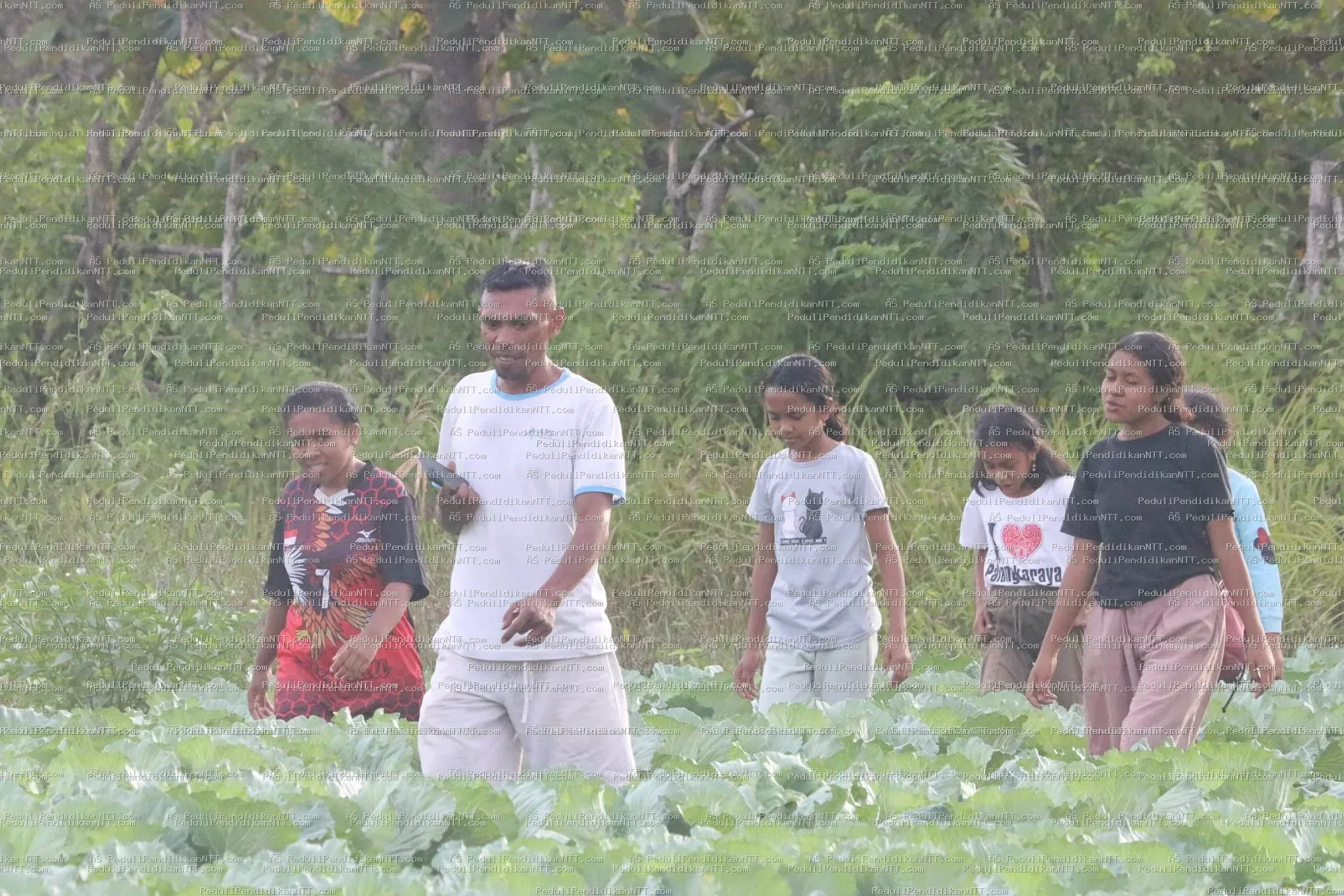 Minggu, 02 April 2023 anak-anak Taman Baca Anjelas binaan Komunitas Peduli Pendidikan NTT mengisi waktu libur dengan berkunjung ke beberapa tempat di Oeluan, memetik jambu di hutan, lalu belajar di kebun sayur milik Kk Yosep Juan Heli. Dari Kk Juan, anak-anak mendapat pelajaran berharga tentang niat, fokus, proses, dan selalu bersyukur dari pengalaman hidupnya. Pendamping juga menyampaikan permohonan maaf kepada orang tua karena anak-anak hari ini terlambat pulang. - Kabupaten Timor Tengah Utara 2023