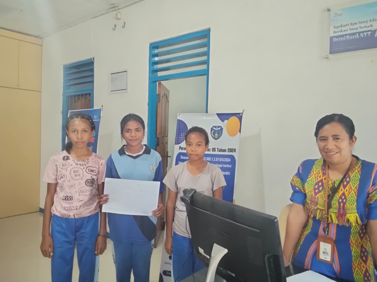 Dukungan belajar untuk tiga anak di Wini - Kabupaten Timor Tengah Utara 2026